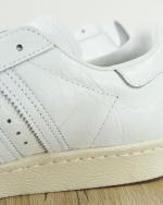 Sportschuhe Turnschuhe Adidas Originale Kleeblatt Superstar 80S FTWR Woman Boy White