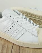 Sportschuhe Turnschuhe Adidas Originale Kleeblatt Superstar 80S FTWR Woman Boy White