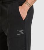  Pantaloni tuta Pants UOMO Diadora CUFF SHIELD FLEECE Nero Cotone Felpato 