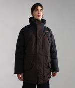 Duvet Jacket Cape shoulder Napapijri EPOCH SOLID Man Brown