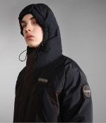 Duvet Jacket Cape shoulder Napapijri EPOCH SOLID Man Brown