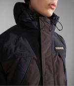 Duvet Jacket Cape shoulder Napapijri EPOCH SOLID Man Brown