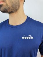 Jersey T-shirt Diadora ss core Tennis padel mann Crewneck Blue Summer