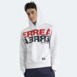 Hoodie Errea Republic 1988 Graphic 1 Man Weiß gebürstete French-Terry-Baumwolle