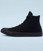  Scarpe Sneakers Converse Chuck Taylor All Star Tela Canvas Hi MonoCromo 