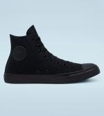  Scarpe Sneakers Converse Chuck Taylor All Star Tela Canvas Hi MonoCromo 