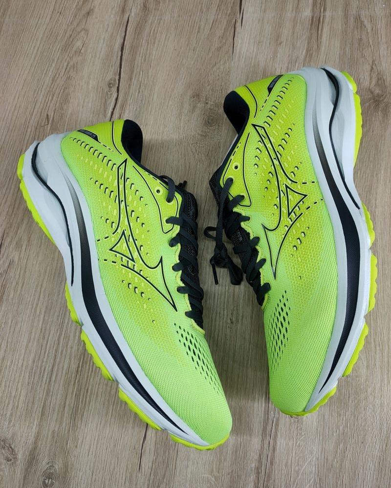  Scarpe Corsa Running UOMO Mizuno Giallo Fluo Wave RIDER 25 Neutre