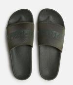 Slippers sea rubber pool shower Napapijri BEACH SLIPPER unisex New Green olive