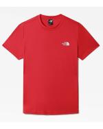 Training Jersey The North Face REAXION RED BOX TE Man HORIZON RED short sleeves