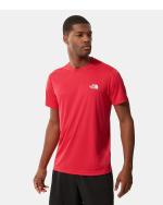 Training Jersey The North Face REAXION RED BOX TE Man HORIZON RED short sleeves