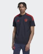 Poloshirt FC BAYERN adidas Cotton man Official 2022 23 Schwarz