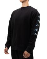 Rundhals-Sweatshirt Pullover kappa Banda 222 10 ENIKO Man gebürstete Baumwolle