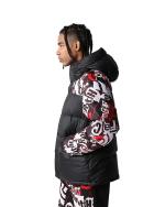 Bettjacke The North Face HIMALAYAN DOWN PARKA Hooded Feather D goose man Lavendel Fog Cole Navin Halfdome Print