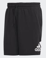 Sportshorts Adidas LOUNGEWEAR MUST HAVES ABZEICHEN DES SPORTS Schwarzer Baumwollmann