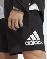 Sportshorts Adidas LOUNGEWEAR MUST HAVES ABZEICHEN DES SPORTS Schwarzer Baumwollmann