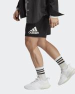 Sportshorts Adidas LOUNGEWEAR MUST HAVES ABZEICHEN DES SPORTS Schwarzer Baumwollmann