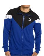 Sportjacke Puma Icons Polyester Mann Blau schwarz mit Reißverschlusstaschen