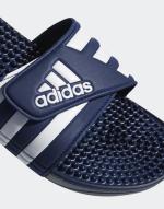 Adidas ADISSAGE Unisex Meeresschwimmbad Schwimmen Freizeit Gummipantoffeln Blau Weiß