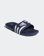 Adidas ADISSAGE Unisex Meeresschwimmbad Schwimmen Freizeit Gummipantoffeln Blau Weiß