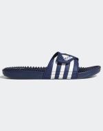 Adidas ADISSAGE Unisex Meeresschwimmbad Schwimmen Freizeit Gummipantoffeln Blau Weiß