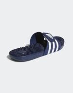 Adidas ADISSAGE Unisex Meeresschwimmbad Schwimmen Freizeit Gummipantoffeln Blau Weiß