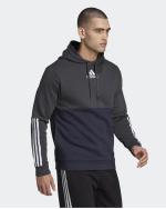  Felpa Cappuccio Hoodie UOMO Adidas Carbon Essentials Colorblock Fleece