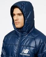 Daunenjacke Jacke New Balance Athletics Winterized Short Synthetic Puffer Hood Man Blau