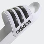 Adidas ADILETTE SHOWER Unisex Meer Schwimmbad Schwimmen Freizeit Gummipantoffeln Weiß Schwarz