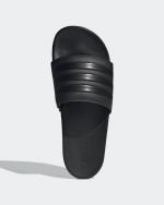 Adidas ADILETTE SHOWER Unisex Meer Schwimmbad Schwimmen Freizeit Gummipantoffeln Total Black