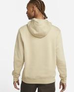  Felpa Cappuccio Hoodie UOMO Nike kakhi CLUB Sportswear Fleece Cotone Felpato