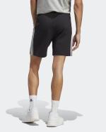 adidas Cotton Essentials 3-Streifen Single-Jersey-Baumwoll-Mann-Shorts mit Taschen Schwarz