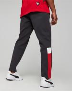 Jogginghose ACM MILAN Puma Ftbl Archive Track mit Reißverschlusstaschen Brushed Cotton Man 2023 Grau Rot