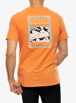 Freizeit T-Shirt The North Face TEE DUSTYCORALOR Baumwolle Kurzarm Herren Orange