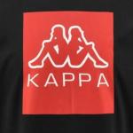 T-Shirt Kappa LOGO EDIZ Herren Kurzarm Rundhals Baumwolljersey Schwarz