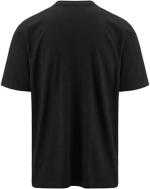 T-Shirt Kappa LOGO EDIZ Herren Kurzarm Rundhals Baumwolljersey Schwarz