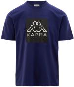 T-Shirt Freizeit kappa LOGO EDIZ Herren Kurzarm Rundhals Baumwolljersey Blue Ribbon