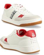  Scarpe Sneakers UOMO Napapijri Courtis Bianco Rosso Lifestyle 