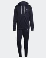  Tuta Intera Completa UOMO Adidas Blu RIBBED AEROREADY Hoodie poliestere