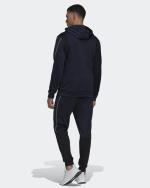  Tuta Intera Completa UOMO Adidas Blu RIBBED AEROREADY Hoodie poliestere