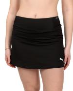 Puma Rock Skirt DAMEN Team LIGA Padel Tennis Schwarzes Polyester