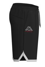 Sportshorts kappa LOGO ELE Herren gebürstete Baumwolle mit Taschen Schwarz Weiß