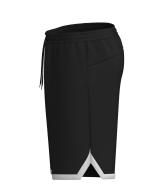 Sportshorts kappa LOGO ELE Herren gebürstete Baumwolle mit Taschen Schwarz Weiß