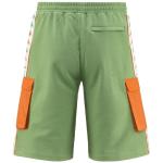 Bermudashorts kappa Banda 222 SANCIO Herren gebürstete Baumwolle mit Taschen Green Dusty-Orange R