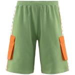 Bermudashorts kappa Banda 222 SANCIO Herren gebürstete Baumwolle mit Taschen Green Dusty-Orange R