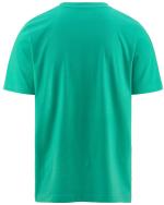 T-Shirt Kappa LOGO CROMEN T-Shirt Mann mit kurzen Ärmeln Rundhals Baumwolljersey Grün