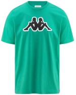 T-Shirt Kappa LOGO ZOBI Herren T-Shirt Kurzarm Rundhals Baumwolljersey GRÜN