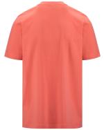 T-Shirt Kappa LOGO CROMEN T-Shirt Mann mit kurzen Ärmeln Rundhals Baumwolljersey Orange Camellia