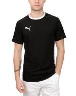 Padel-Tennis-Jersey-Shirt PUMA-Team LIGA PADEL TENNIS Kurzarm-Polyester-Rundhalsausschnitt Schwarz