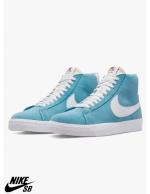 Schuhe Turnschuhe Nike SB Zoom Blazer Mid Unisex-Sportbekleidung Blau