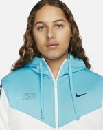 Sport-Anzugjacke Nike Sportswear Sportswear Repeat-Kapuze mit durchgehendem Reißverschluss Polyester Weiß Blau